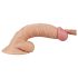 Lovetoy Real Extreme - dildo med sugkopp och pung - G-punkt - 19 cm - naturfärg