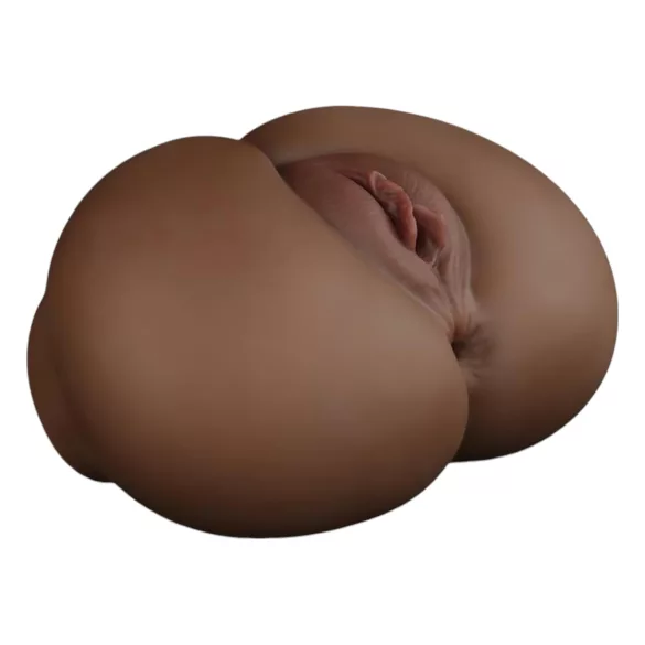 Lovetoy Streetgirl's 12 - vaginatorso och stringtrosa (mörk naturfärg)