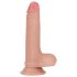 Lovetoy Nature Cock - verklighetstrogen dildo i två lager - 18cm (natur)