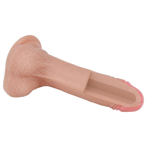 Lovetoy Nature Cock - realistisk dildo - dubbelskiktad - 18cm - hudfärg