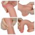 Lovetoy Nature Cock - verklighetstrogen dildo i två lager - 18cm (natur)
