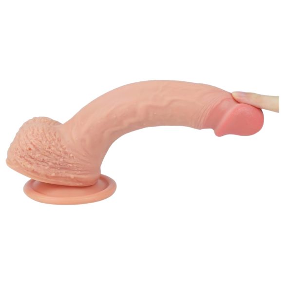 Lovetoy - dildo med sugkopp - realistisk - 21 cm - hudfärgad