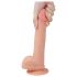 Lovetoy - dildo med sugkopp - realistisk - 21 cm - hudfärgad