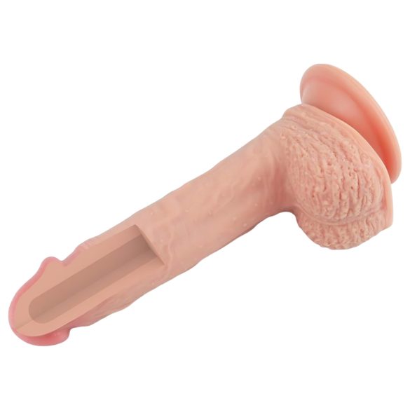 Lovetoy - dildo med sugkopp - realistisk - 21 cm - hudfärgad