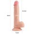 Naturlig dildo 21cm - Äkta med sugkopp
