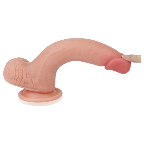 Lovetoy Nature Cock - realistisk dildo - dubbellager - 20cm - natur