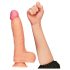 Lovetoy - realistisk dildo med två lager - 25cm - hudfärgad