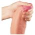 Lovetoy Naturlig Kuk - Dubbel lager realistisk dildo 28cm (natur)