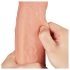 Lovetoy - dildo realistisk tvålagers - naturfärg - 28cm