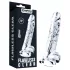 Lovetoy Flawless Clear - dildo med sugkopp - 19 cm - transparent