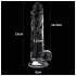 Lovetoy Flawless Clear - dildo med sugkopp - 19 cm - transparent