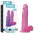 Jelly Studs sugga - Sugkoppdildo 20cm (rosa)