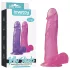 Lovetoy - dildo med sugkopp - 20cm rosa