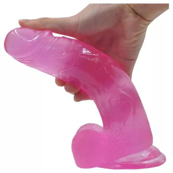 Lovetoy - dildo med sugkopp - 20cm rosa