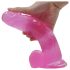 Jelly Studs sugga - Sugkoppdildo 20cm (rosa)