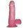 Lovetoy Jelly Studs - sugkopp dildo - rosa 15 cm