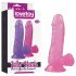 Lovetoy Jelly Studs - sugkopp dildo - rosa 15 cm