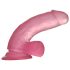 Lovetoy Jelly Studs - sugkopp dildo - rosa 15 cm