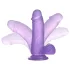 Lovetoy - dildo med sugkopp - 15 cm - lila
