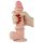 Lovetoy Sliding-Skin - dildo med dubbel lager - 21cm - natur