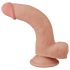 Lovetoy Sliding-Skin - dildo med dubbel lager - 21cm - natur