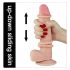 Lovetoy Sliding-Skin - dildo med dubbel lager - 21cm - natur