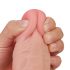 Lovetoy - realistik dildo - dubbel lager - 23cm natur