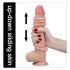 Lovetoy Sliding-Skin - Tvägskikt-dildo - 23cm (natur)