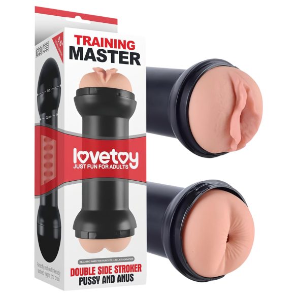 Lovetoy - masturbator vagina och anal - naturfärg