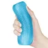 Lovetoy Training Master - dubbelsidig räfflad masturbator (blå)