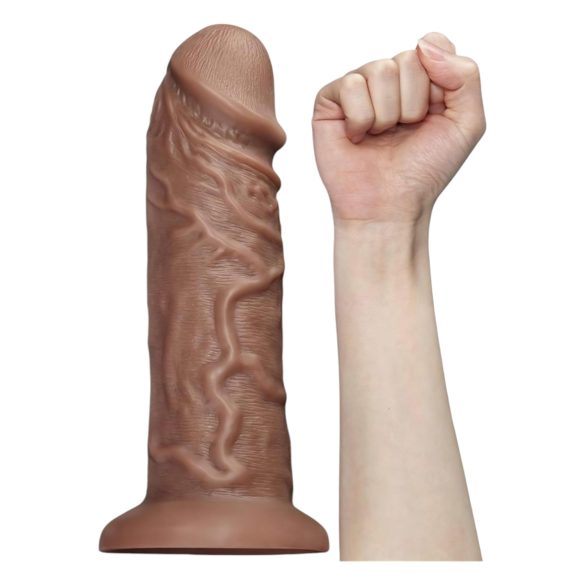 Lovetoy Chubby - realistisk sugkoppdildo 25cm (natur)