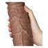 Lovetoy Chubby - realistisk sugkoppdildo 25cm (natur)