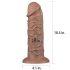 Lovetoy Chubby - realistisk sugkoppdildo 25cm (natur)