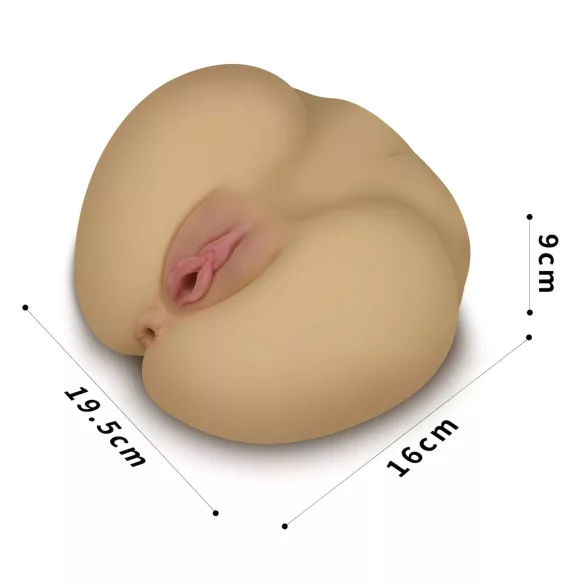 Lovetoy Streetgirl's - masturbator torso - vagina och anus - naturfärg