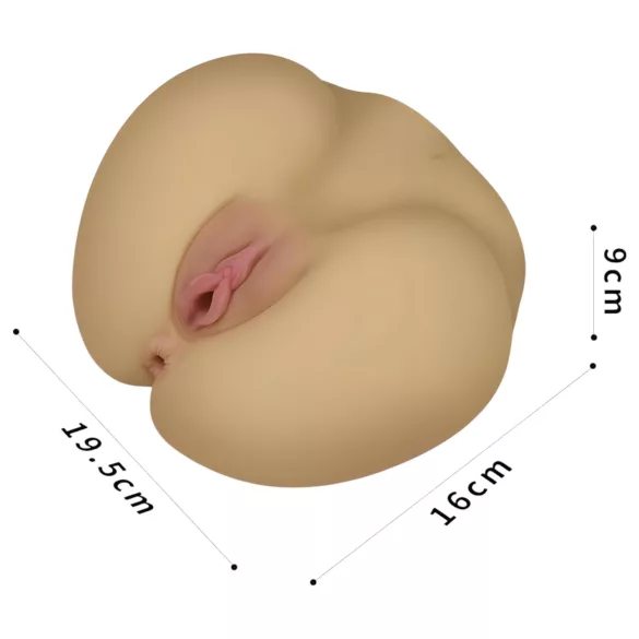 Lovetoy Streetgirl's - masturbator torso - vagina och anus - naturfärg