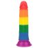 Lovetoy Prider - verklighetstroget dildo - 19cm (regnbåge)