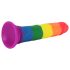 Lovetoy Prider - verklighetstroget dildo - 19cm (regnbåge)