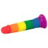Lovetoy Prider - verklighetstroget dildo - 19cm (regnbåge)