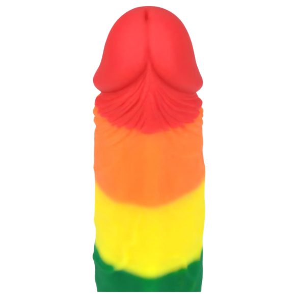 Lovetoy Prider - realistisk dildo - 19 cm - regnbåge