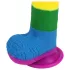 Lovetoy Prider - realistisk dildo med pung - 20 cm - regnbågsfärgad