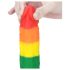 Lovetoy Prider - realistisk silikon dildo 19 cm (regnbåge)