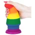 Lovetoy Prider - analplugg för utvidgning - 15 cm (regnbåge)