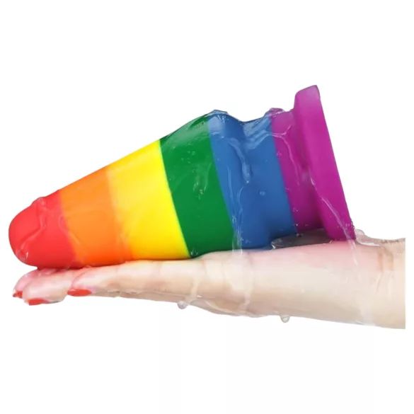 Lovetoy Prider - analplugg för utvidgning - 15 cm (regnbåge)
