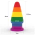 Lovetoy Prider - analplugg för utvidgning - 15 cm (regnbåge)