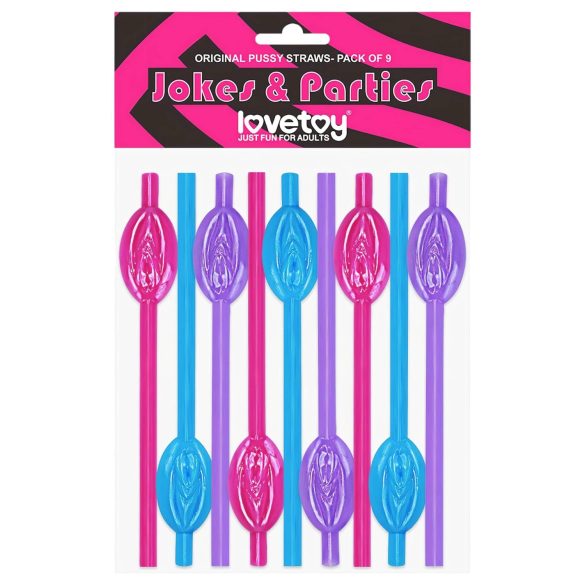 Lovetoy - sugrör med snippa (rosa-blå-lila)