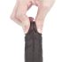 Lovetoy Sliding-Skin - Dubbel hud-dildo 18 cm (brun)