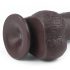 Lovetoy Sliding-Skin - Dubbel lager dildo - 23cm (brun)