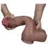 Lovetoy Nature Cock - realistisk dildo med dubbla lager - 26 cm - hudfärgad