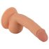 Mr. Rude - naturtrogen sugpropp-dildo med pung - 18 cm