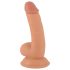 Mr. Rude - naturtrogen sugpropp-dildo med pung - 18 cm